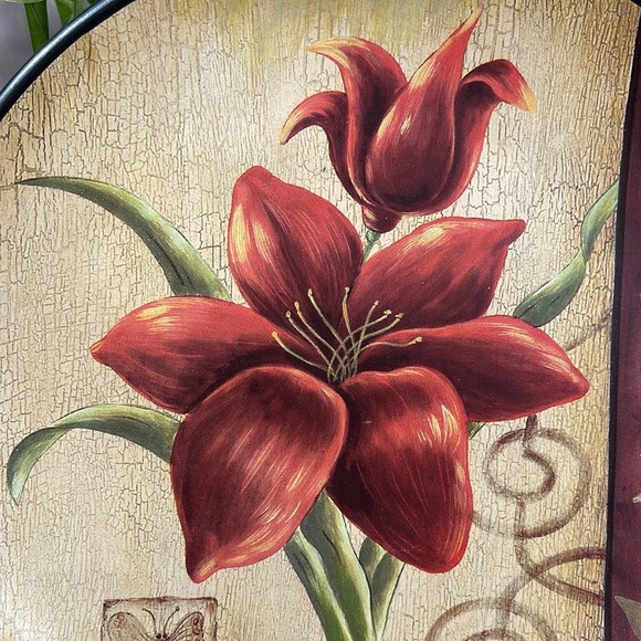 🌱🌿🌺 Crimson Lily Decorator Plate 🌺🌿🌱 - Picture 7 of 8